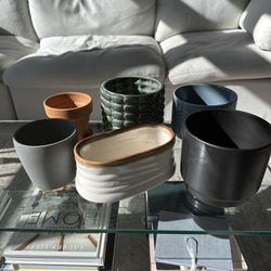 Mixed Ceramic Planter Pots