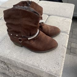 Piper girls Shania brown cowboy boots