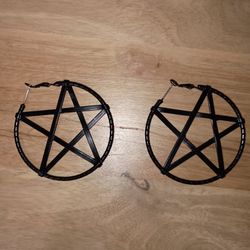 Pentagram ear rings 