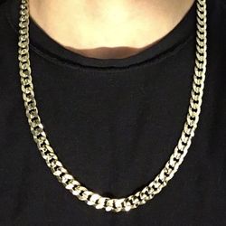 Gold Chain Cuban Link 24in 10mm