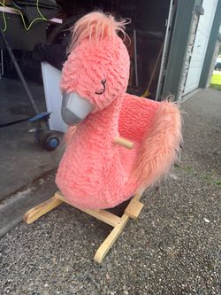 Flamingo baby rocker