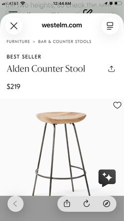 West Elm Alden counter stool