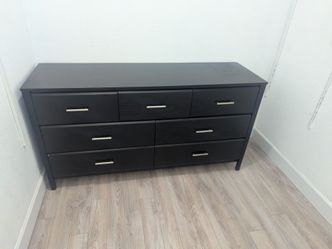 Black 7 drawer dresser