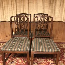 4 Cherry Wood Chairs 