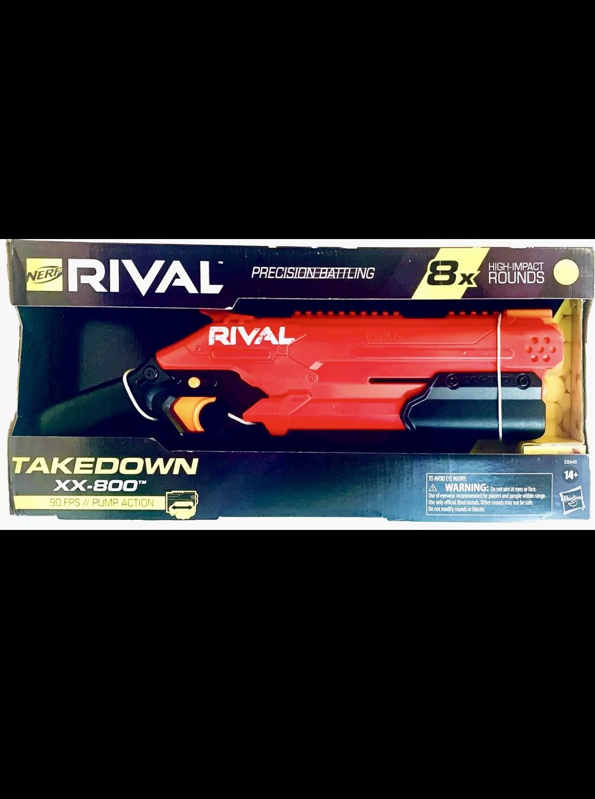 Hasbro Nerf Rival Takedown XX 800 Pump Action Red Blaster 8 Round Capacity New