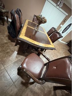 Dining table set with 6 chairs