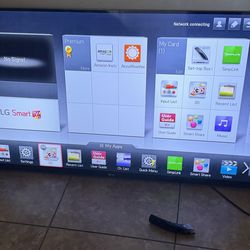 LG 55 inch TV with remote