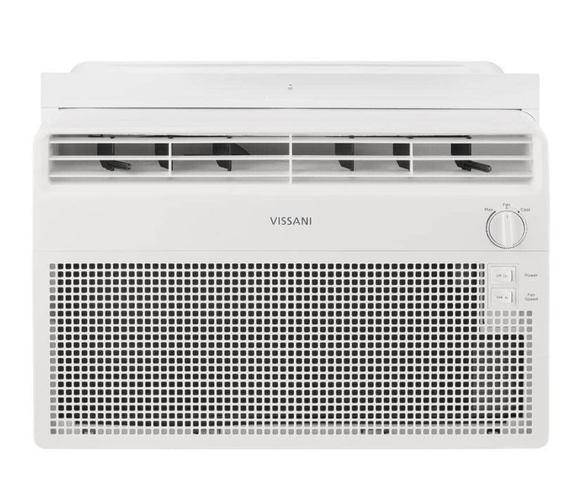 Vissani 5,000 BTU 115-Volt Window Air Conditioner for 150 sq. ft Rooms with Dehumidifier in White