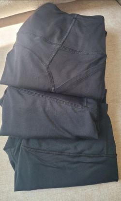 Black Athletic Leggings Bundle – 3 Pairs size Medium