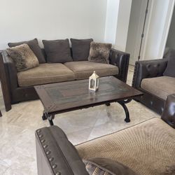 Living Room Sofa Set & Coffe Table