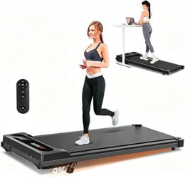 🔥new inbox🔥Walking Pad Under Desk Treadmill, Adjustable Incline, Black