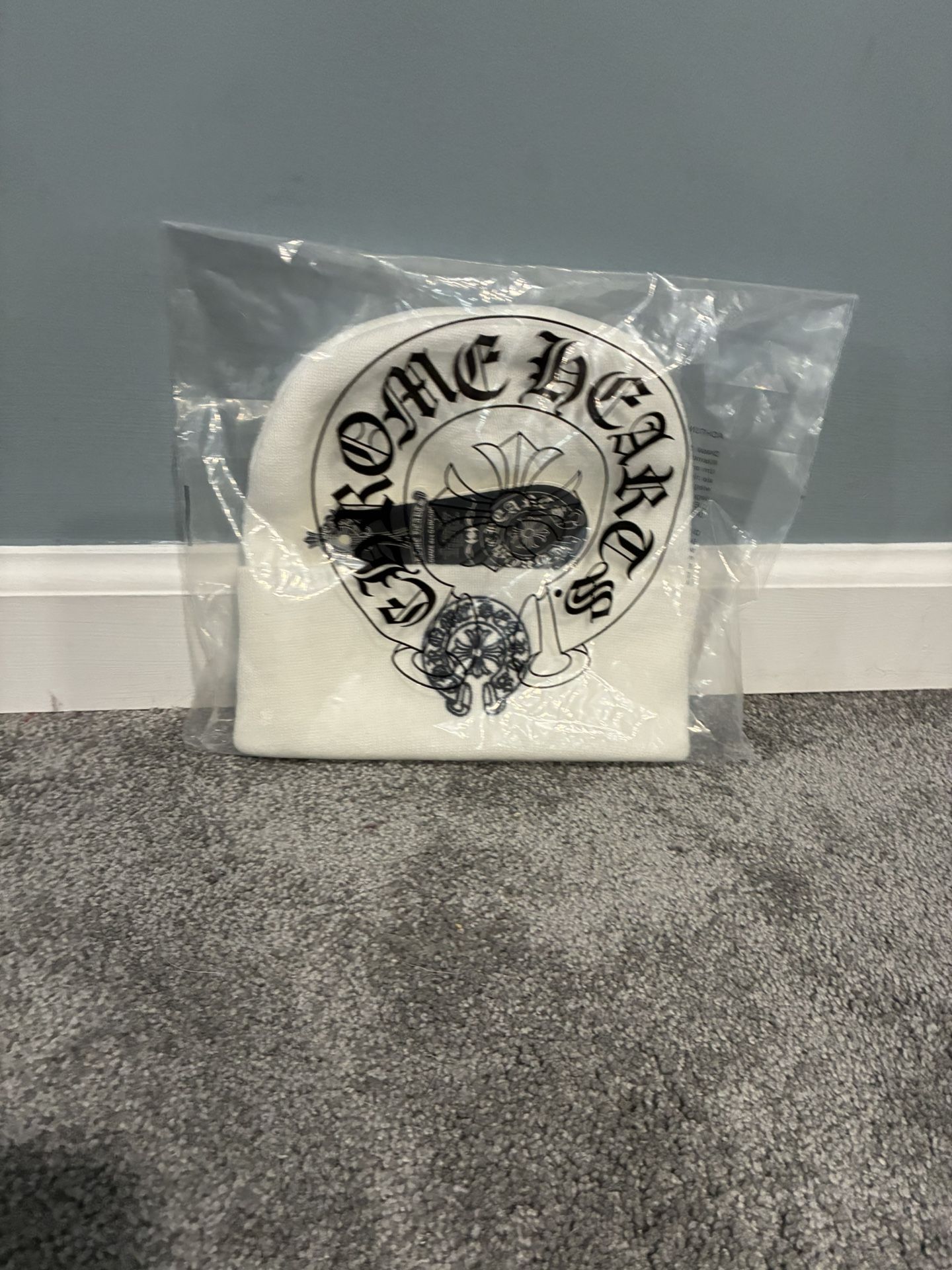 Chrome Hearts White Beanie