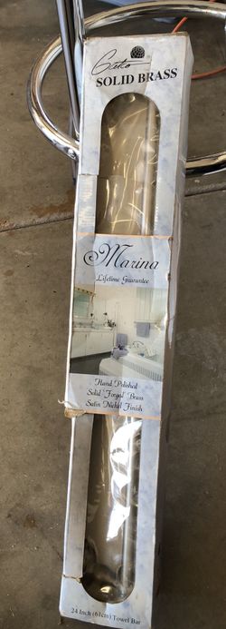 24” Solid Brass Towel Bar