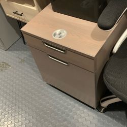 Rolling File Cabinet And Desk Companion