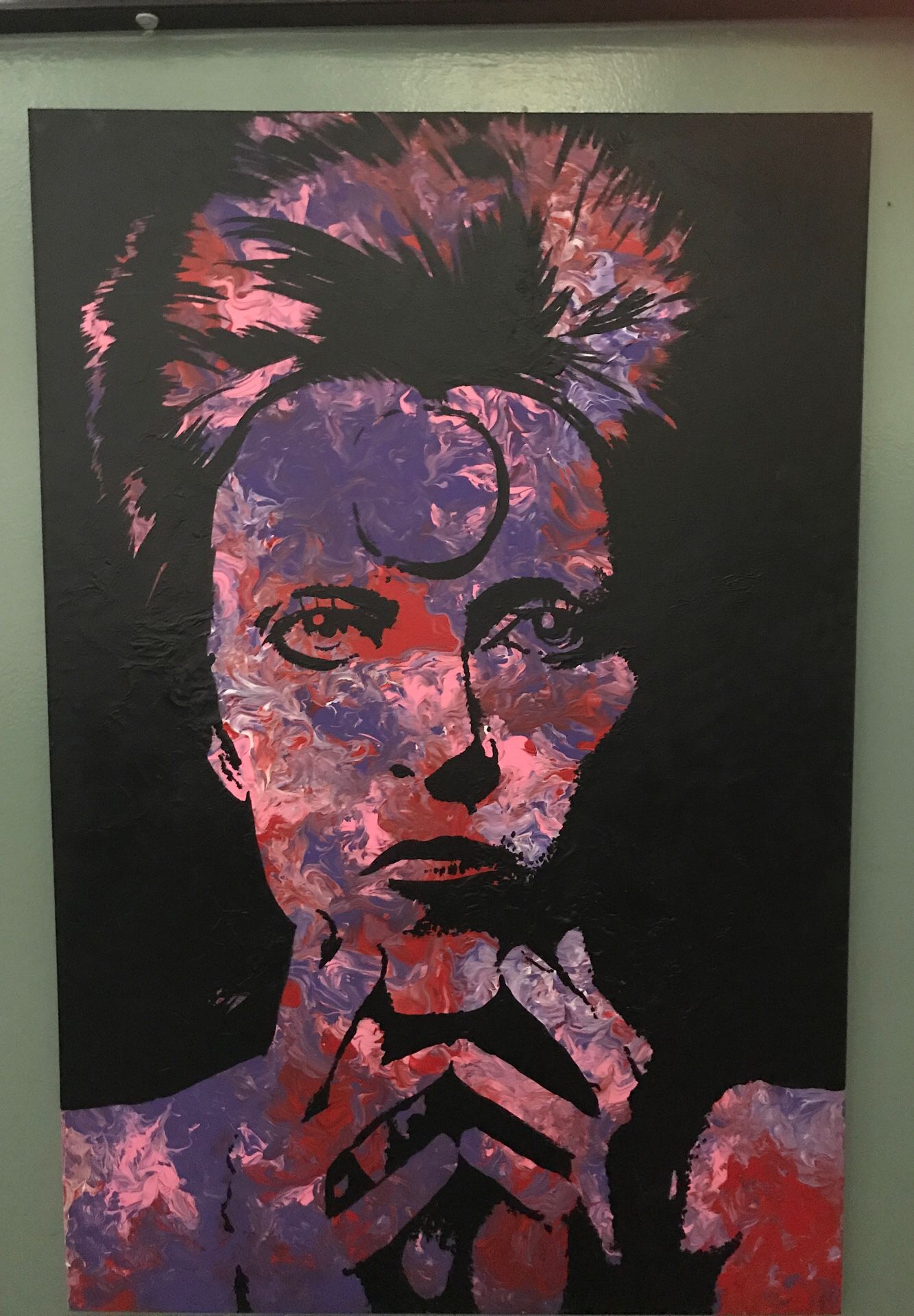 Original David Bowie large painting