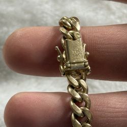 14K Gold Cuban Bracelet 