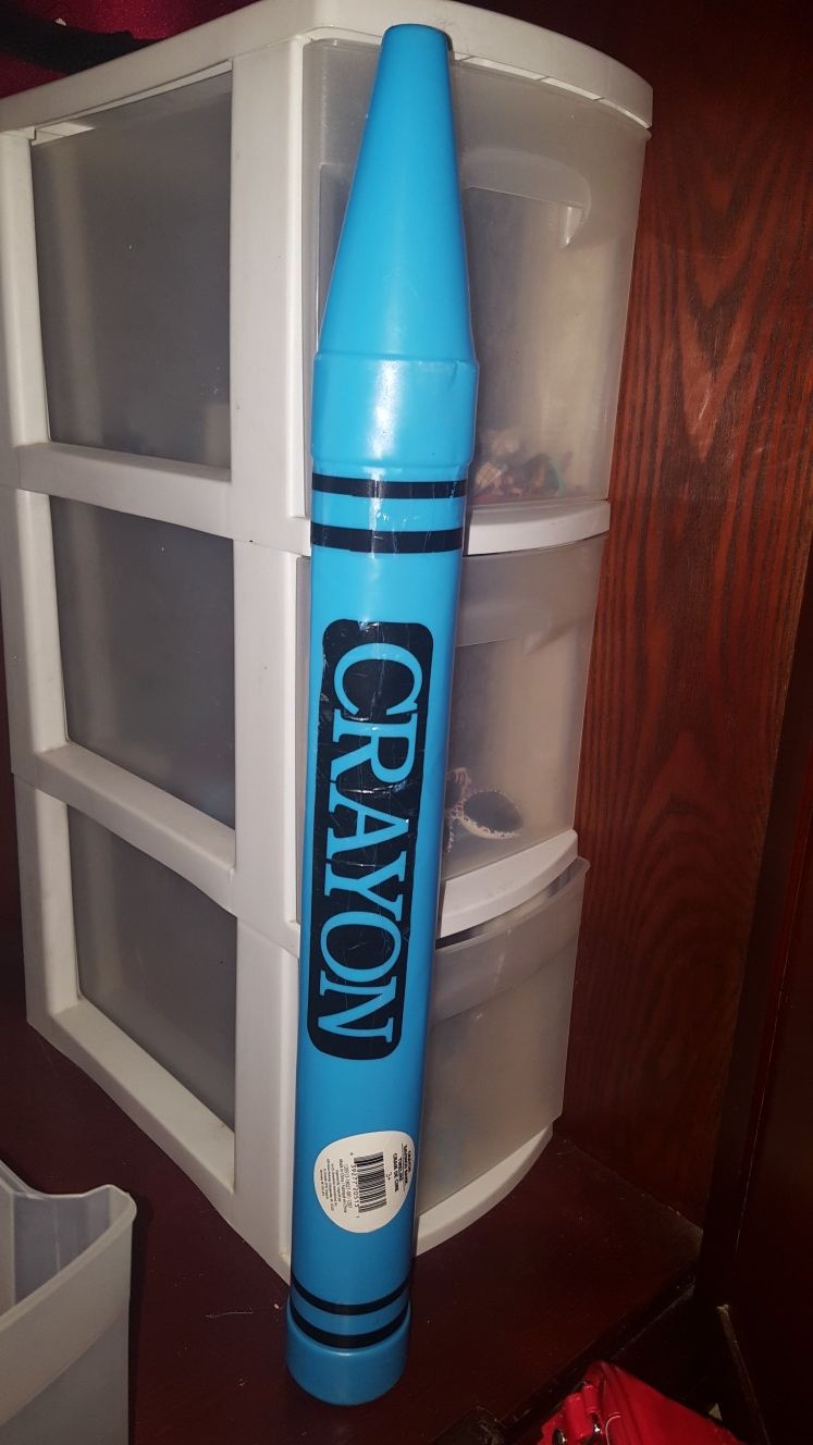 Blue crayola crayon piggy bank