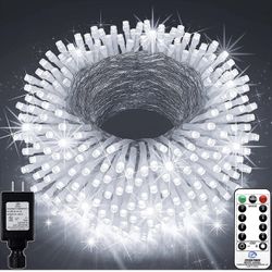 403ft 1000 LED String Lights Outdoor Christmas Lights 8 Modes & Timer Fairy Light Plug in Waterproof LED String Lights for Xmas Yard Tree Wedding Part