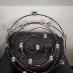 Wall Decor - Bronze Brass Candle Holders 