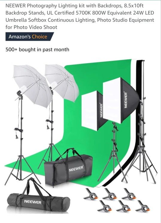 NEEWER Photography Lighting kit
