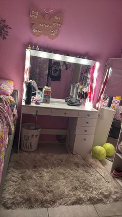 White vanity
