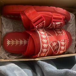Red & White Kappa Slides