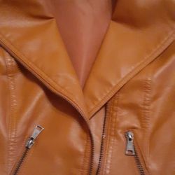 Outstanding Vegan Leather Moto Jacket 