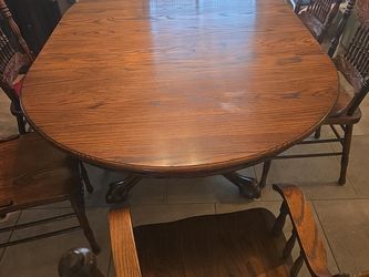 Beautiful Oak Dining & Living Room Furniture Set – Must See