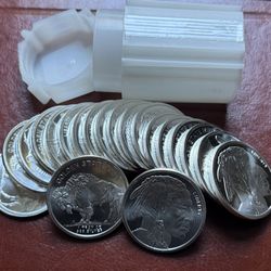 20x SILVER ROUNDS / 20 Troy ounce TOTAL - Golden State Mint Buffalo