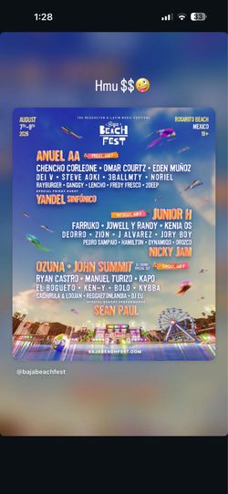 Baja beach ticket
