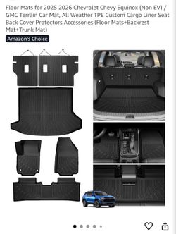 Floor mats for 2025 or 2026 chevy equinox or GMC terrain