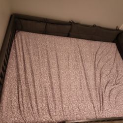 Toddler Bed Frame (Full Size) With Cushions 