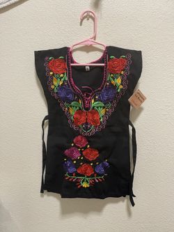 Mexican Embroidery Toddler Dress 