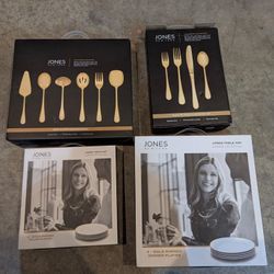 Plates, Salad Plates Serving Pcs And Silverware