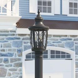 19.5in Traditional Outdoor Light post lantern