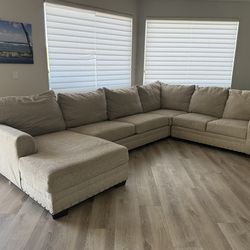 Cream sectional couch for sale