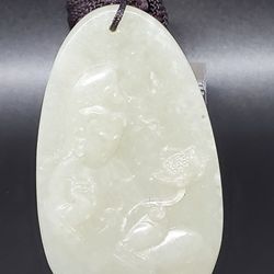 Hand Carved Jade Pendant Carving 