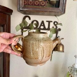 Vintage Ceramic Tea Pot-Planter Pot-Hand Thrown-Studio Pottery 
