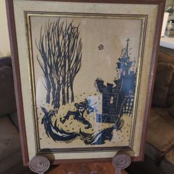 "Gimpel Wayfaring" Artists Woodcut Proof by Morton Garchik