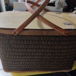 Antique Picnic Basket