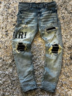 light blue Amiri Jeans
