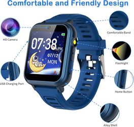 Smart Watch for Kids with 39 Games Alarm Clock, Touchscreen Calendar Camera Music Player Time Display Video & Audio Recording, Toys for 3-12 Years Old