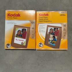 Lot of 2 👉🏻1x Kodak Photo Paper Matte about 90 left & 1x Gloss about 35 left (Silver Lake)