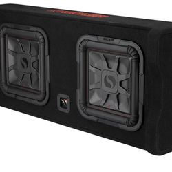 KICKER 49DL7TDF122 Dual Down Firing L7 Thin 12" Enclosure