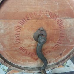 Antique Wood Butter churn/ Joseph Brecks & Sons Boston MASS 