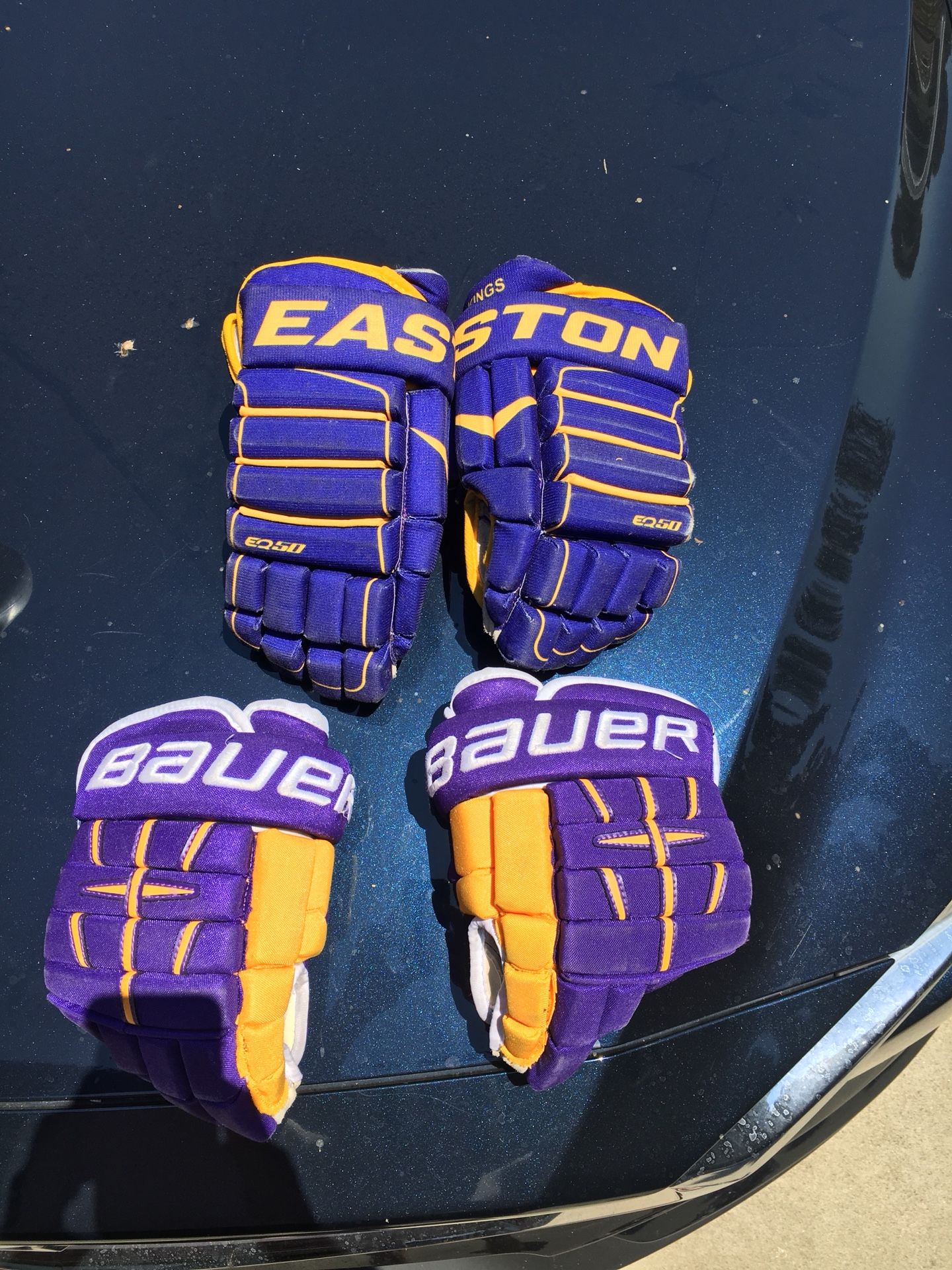 Easton hockey gloves size 12”