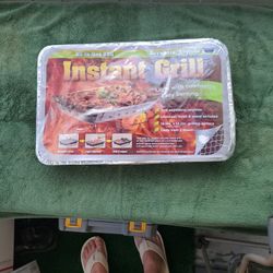 NEW! LARGE 19×12 Portable Disposable GRILL 1 USE stand+ surface 1 match light