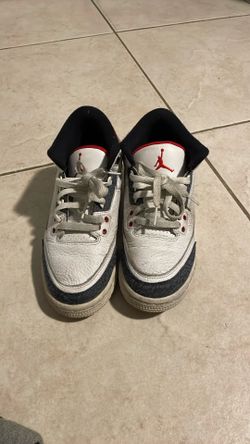 Jordan, 3, White, black, red, size 5.5