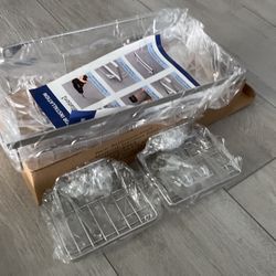 3 Pack Shower Caddy Shelf Organizer with Soap Holder, Stainless Steel Bathroom Shelves Basket with Adhesives/Screws, Hooks, Storage Rack for Kitchen B