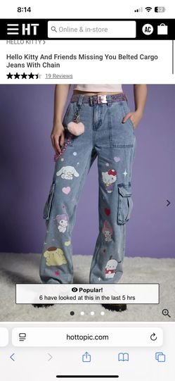 Sanrio Hello Kitty Womens Jeans Size 9 Kawaii Hot Topic